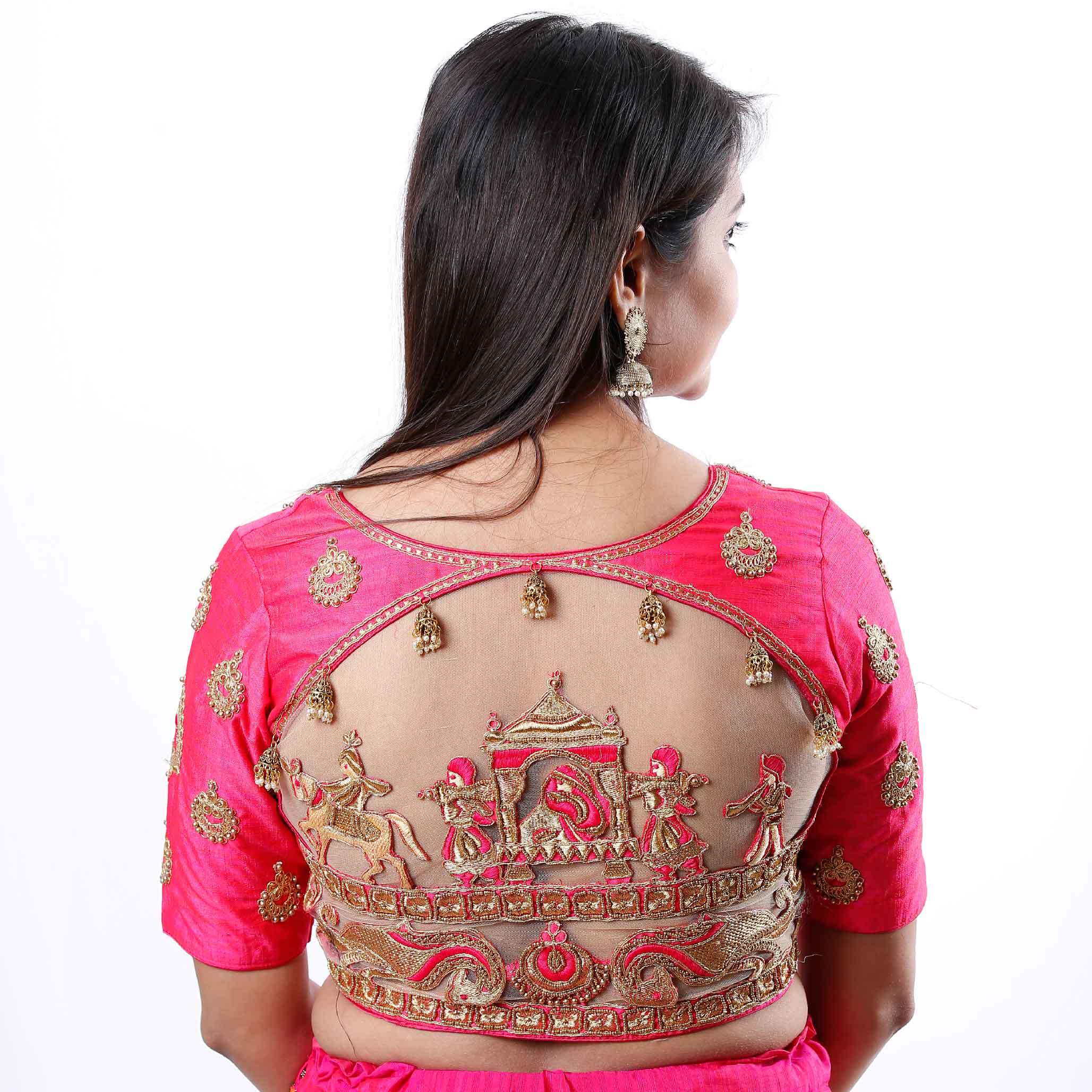 Back Work Designer Blouse