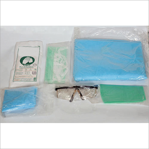 HIV Protection Kit - Non-Woven Fabric, Standard Size, Blue Color | Sterilized with Gamma Irradiation, Convenient and Safe for Patients