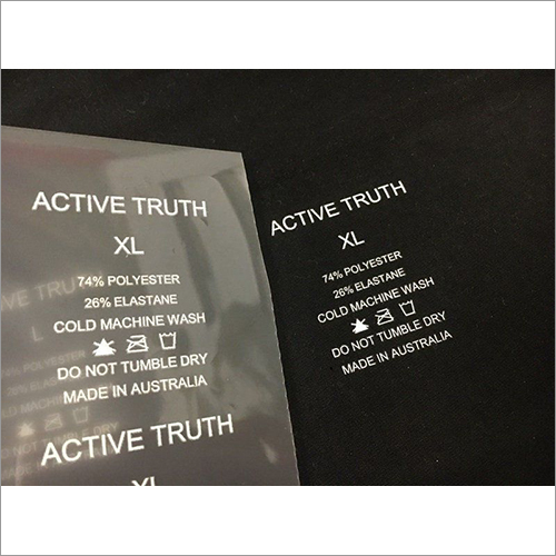 ब्लैक हीट ट्रांसफर लेबल