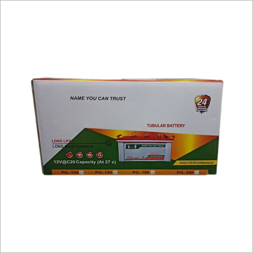 Tubular Battery For Inverter Size: Different Size Available