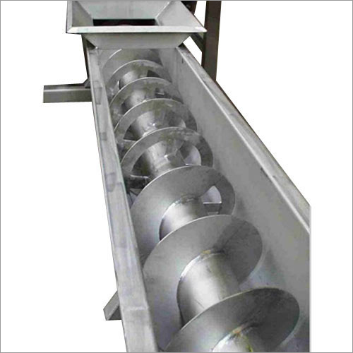 Horizontal Screw Conveyor - Stainless Steel, 1 to 10 Feet Length, 1-20 mm Thickness | High Capacity Conveying for Cement, Fertilizer, and Sugar Industries