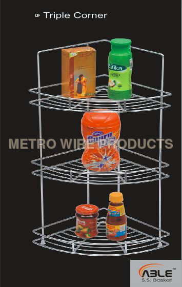 Triple Corner Kitchen Basket