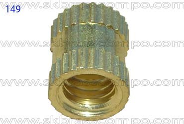 Moulding Inserts - Brass Material, 15mm Outer Diameter | Rust Proof, Corrosion Resistant, Hot Rolled Technique, Box Packaging