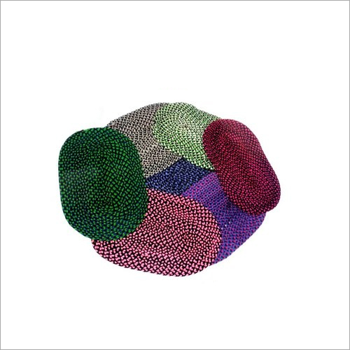 Multicolor Woolen Handmade Flat Weave Rugs - 15x23 Inch Oval, 2-5 Mm Thickness | Washable, Machine Cleanable, Ideal For Home Use