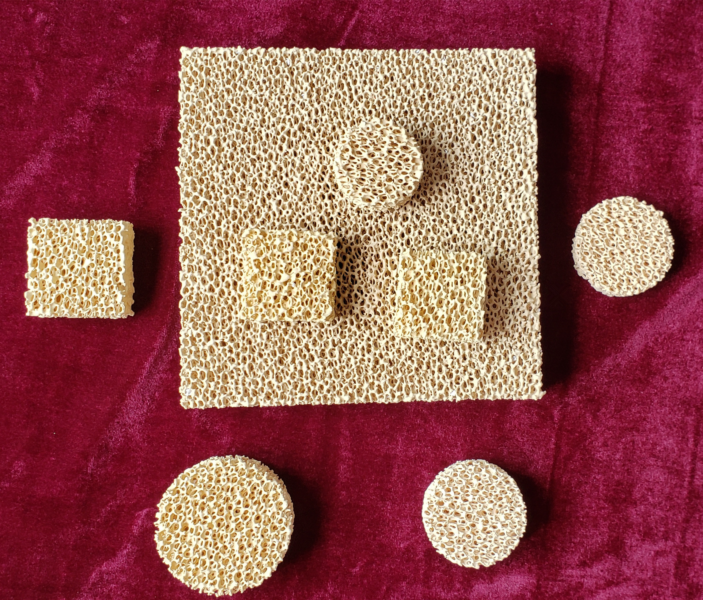 Zirconia Ceramic Foam Filter For Filtration Of Carbon Steel Casting Capacity: 4000000 Tons/year