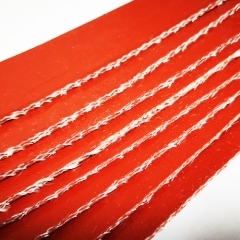 Iron Oxide Red 3mm Thickness 5 Layers Silicone Calendered Fiberglass Fabric, 5layers