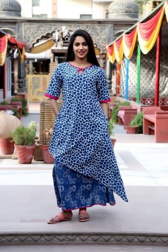 Dry Cleaning Cotton Printed Kurti