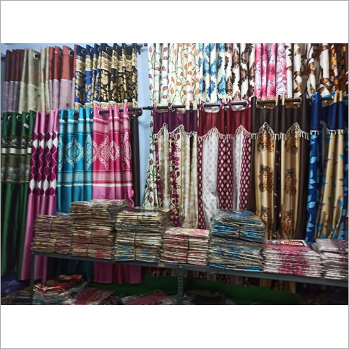 Multicolor Designer Print Door Curtain