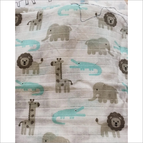 Designer Print Baby Towel - 100% Cotton, Rectangular Shape, Printed Pattern | Ideal For Children's Home Use, Soft And Absorbent Design