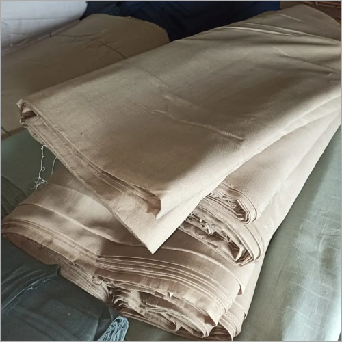 Soft Dyed Fabric - Dyed Material, Length As Per Requirement, Off White Color, Plain Pattern | Versatile, Soft Texture For Various Applications