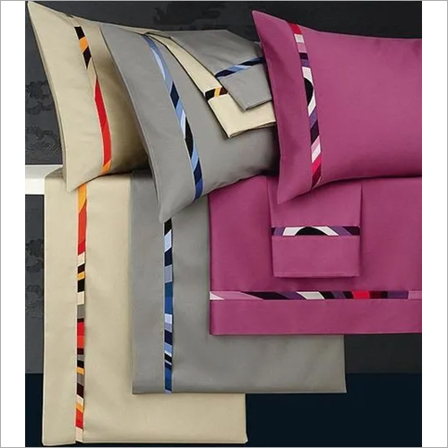 Printed Pillow Cover - Cotton Material, Rectangle Shape, Available In Various Colors | Suitable For Household And Commercial Use