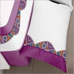 Printed Pillow Cover - Cotton Material, Rectangle Shape, Available In Various Colors | Suitable For Household And Commercial Use