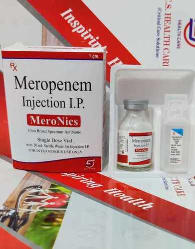 Meropenem Injection IP - 1gm Liquid Formulation | Prescription Use, Normal Temperature Storage