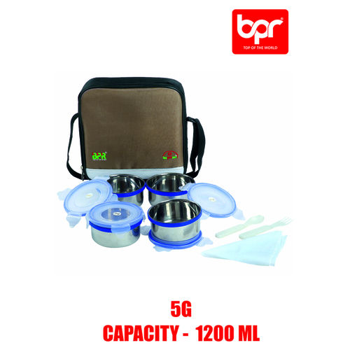 3 Colours Available Plastic Air Tight Tiffin Box