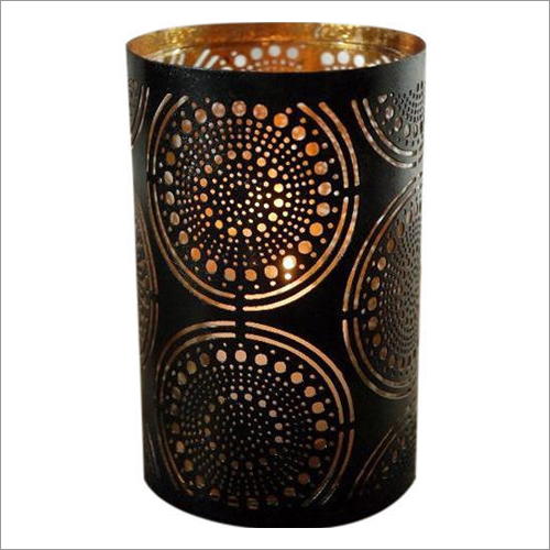 Metal Votive - Polished Iron Finish | Elegant Home Decoration Accent Piece