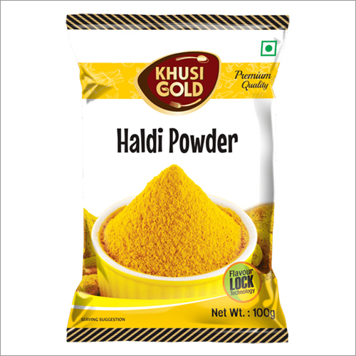 Dried 100 Gm Pouch Packing Haldi Powder