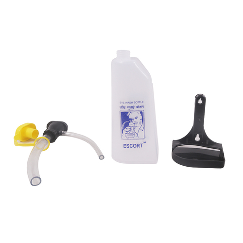 Eye Wash Bottle - Plastic 500ml, 15x10x5 cm Clear Design | Emergency Eye Irrigation, ISO 13688 Compliant, 200g Lightweight