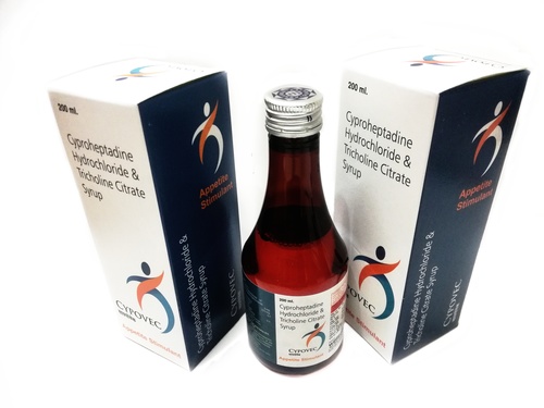 Cyproheptadine Hydrochloride 2Mg & Tricholine Citrate 275Mg Syrup