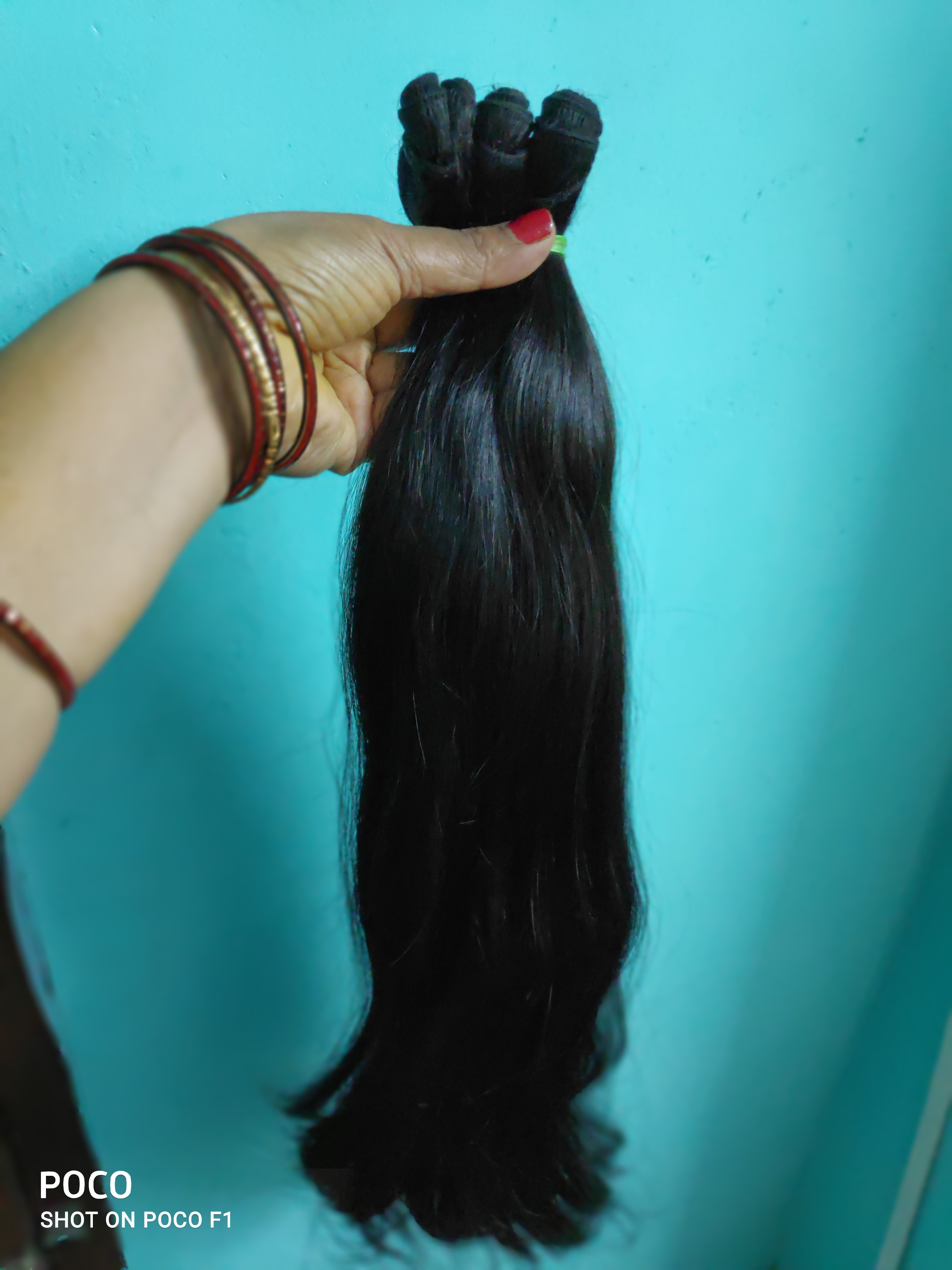 Black Hair Extensions - Application: Profesional