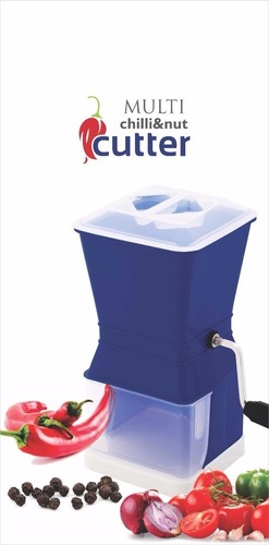 ब्लू प्लास्टिक मल्टी चिली एंड नट कटर