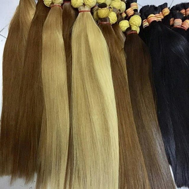 Colored Human Hair Extensions - Remy Hair, 8-40 Inch Lengths | Suitable For Women And Baby Girls, Warranty: 2 Years, Premium Quality In Natural Brown, Black, And Blonde Shades