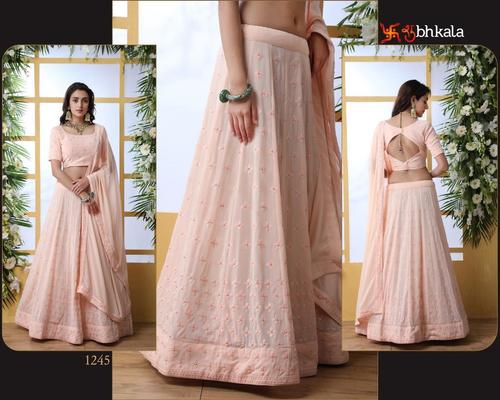 Party Wear Lehenga - Color: Pink