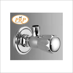 Angle Cock - Brass, Chrome Finish, 60x40x30 mm Dimensions | 1/2" Connection Size, 10 bar Operating Pressure, ISO 9001 Compliance, Water Flow Control