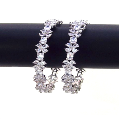 Party Ladies Cz Bangles Set