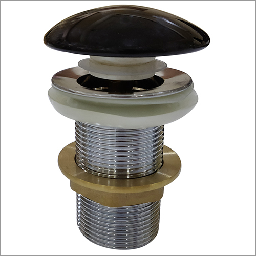 Steel Pop Up Waste Coupling - Brass Material, 100mm Size , Glossy Black & Matte Black Finish