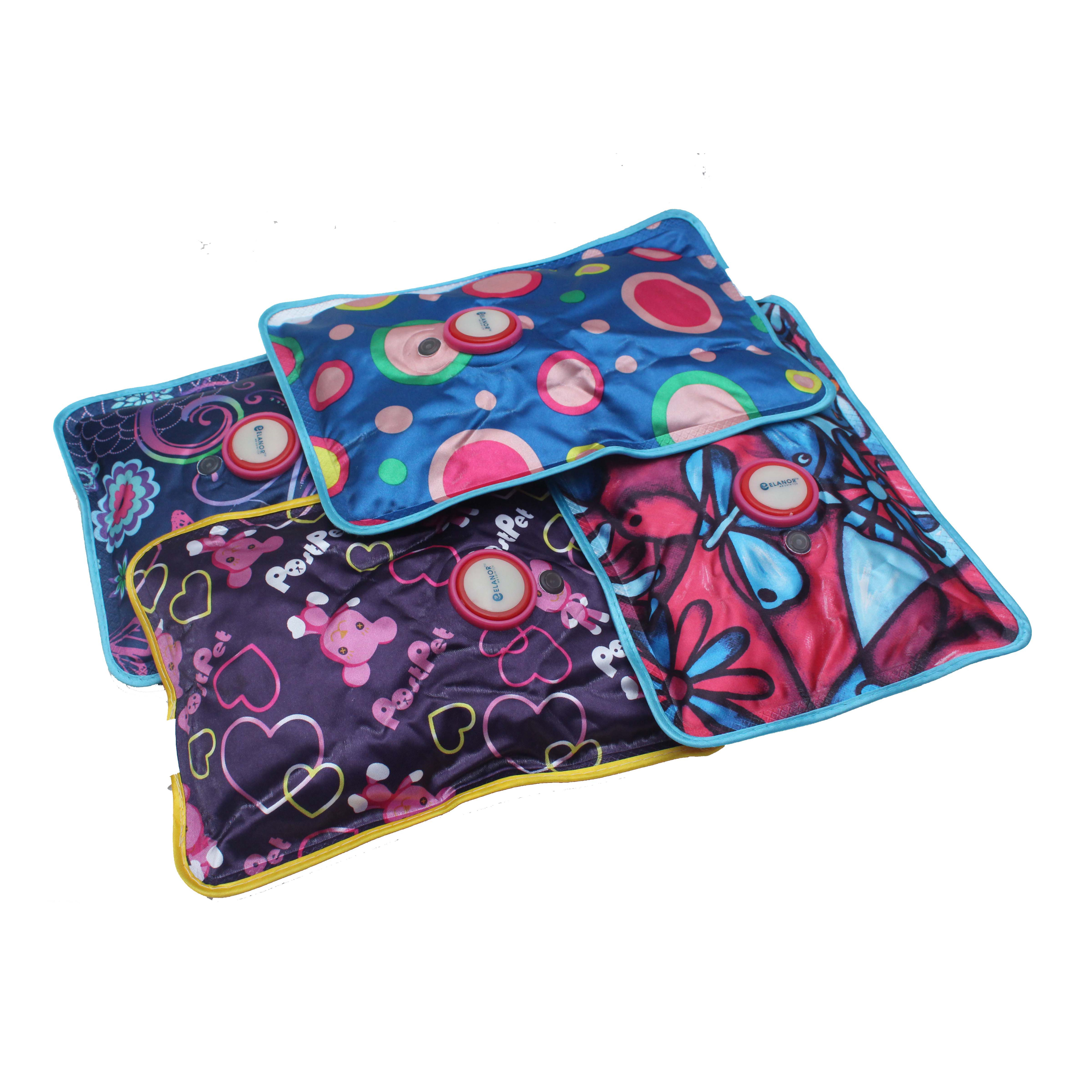 Electric Warm Bag - Flannel & Pvc Material, 1000 Grams, Multicolor Design | Reusable, Portable, Electric Heating Pad With Automatic Temperature Control, Lightweight