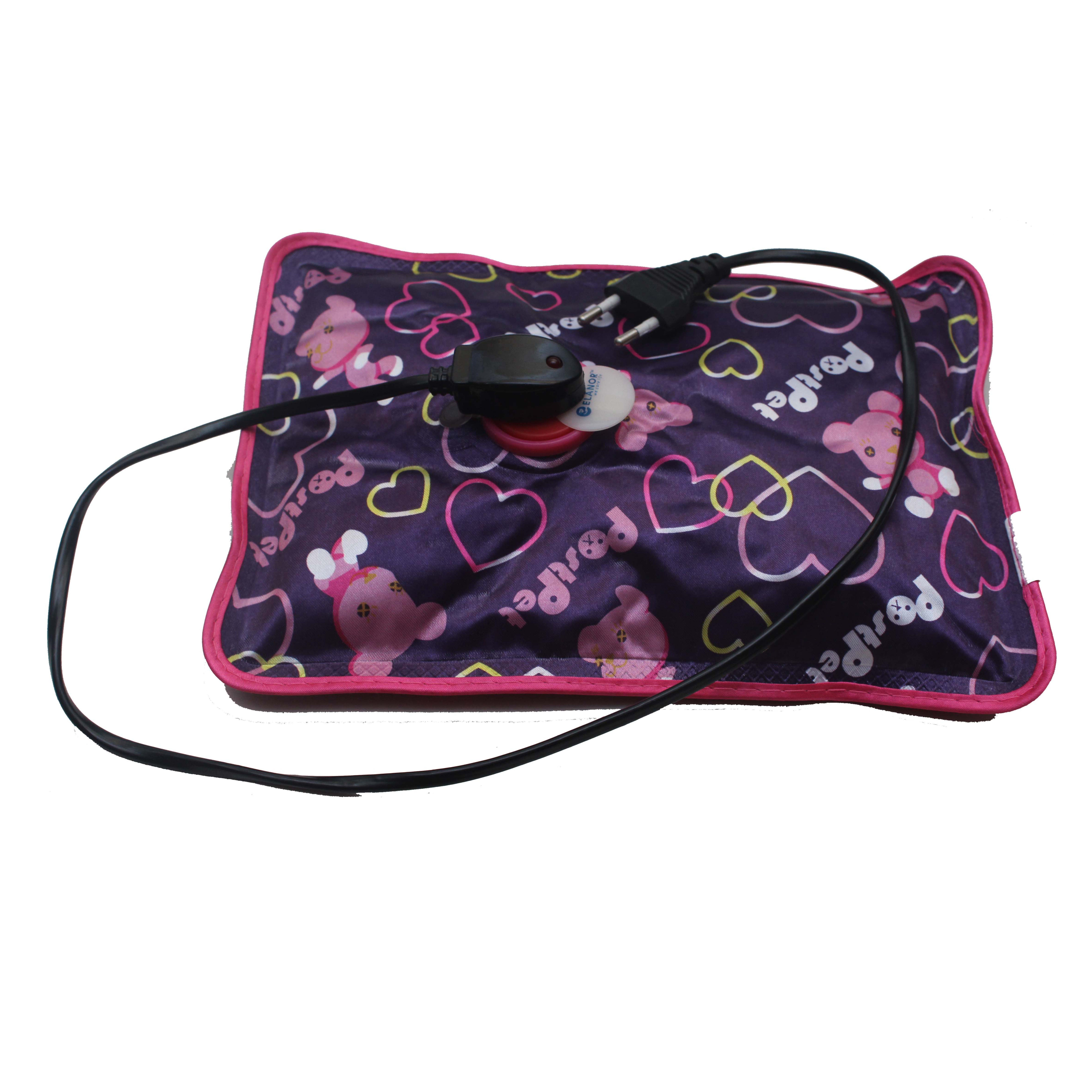 Electric Warm Bag - Flannel & Pvc Material, 1000 Grams, Multicolor Design | Reusable, Portable, Electric Heating Pad With Automatic Temperature Control, Lightweight