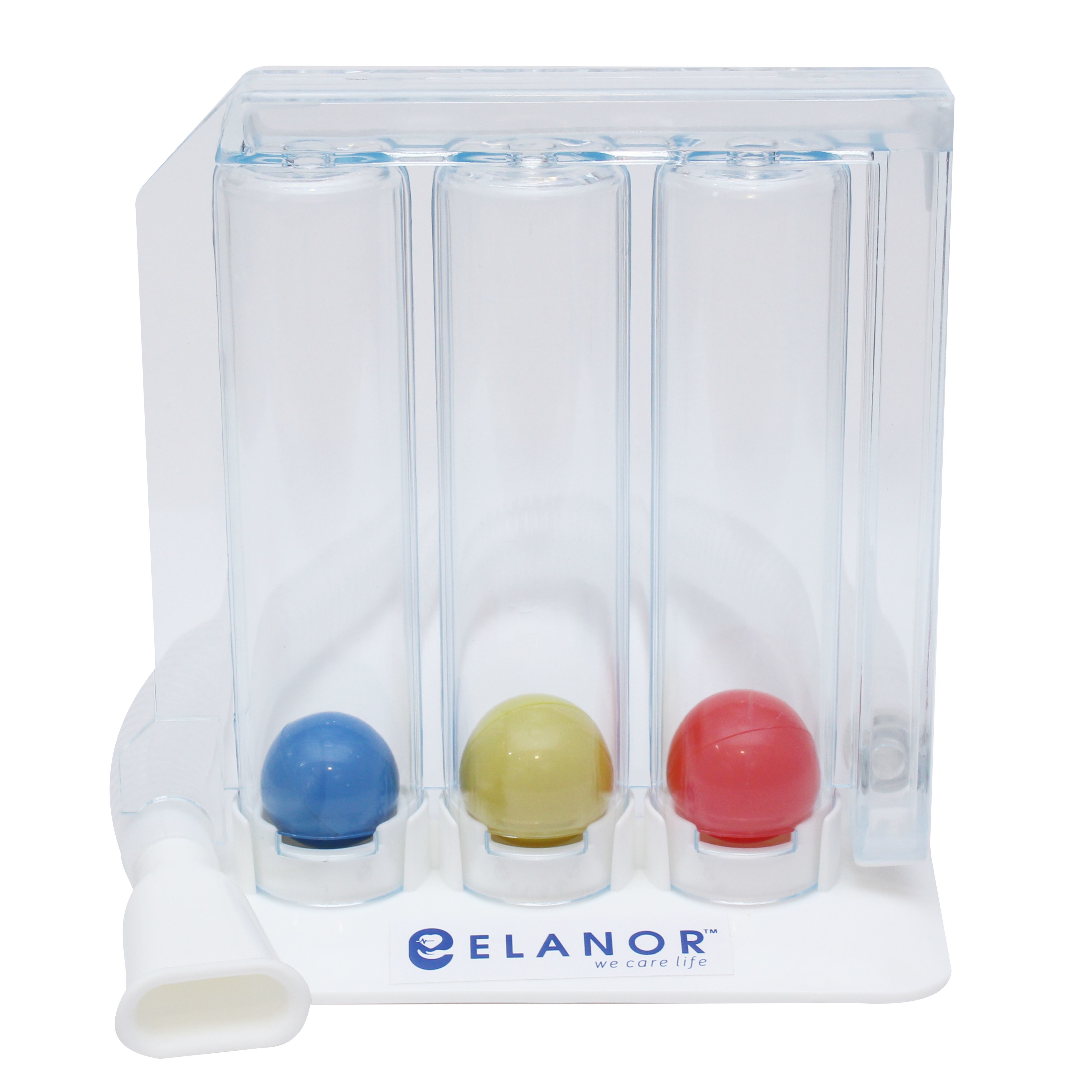 Lung Exerciser 3 Ball Spirometer - Breakage Proof Plastic, Lightweight 200 Gm | User-friendly Design, Optimized Mouthpiece, Easy Cleaning