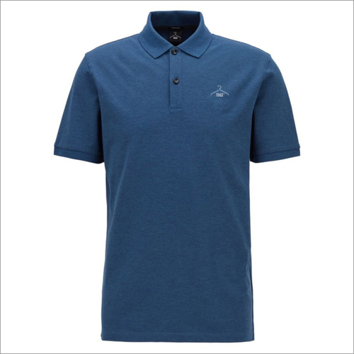 Navy Blue Collar T Shirt