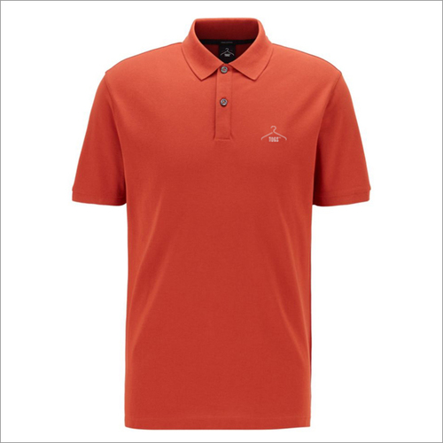 पुरुषों का कॉलर प्लेन टी शर्ट