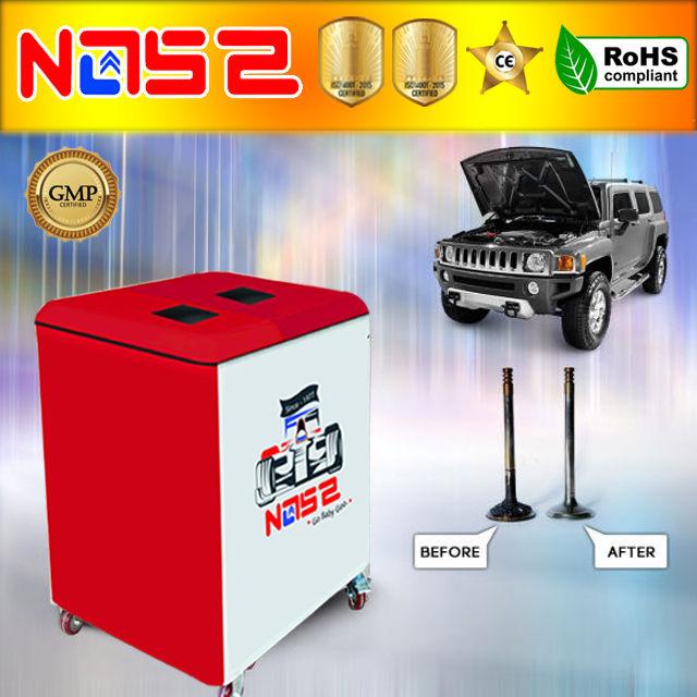 Engine Carbon Cleaner - Metal, 31x22 Inches | Red With White, 110/220/230 Volt, 100 Kg Weight, Diesel Fuel Type