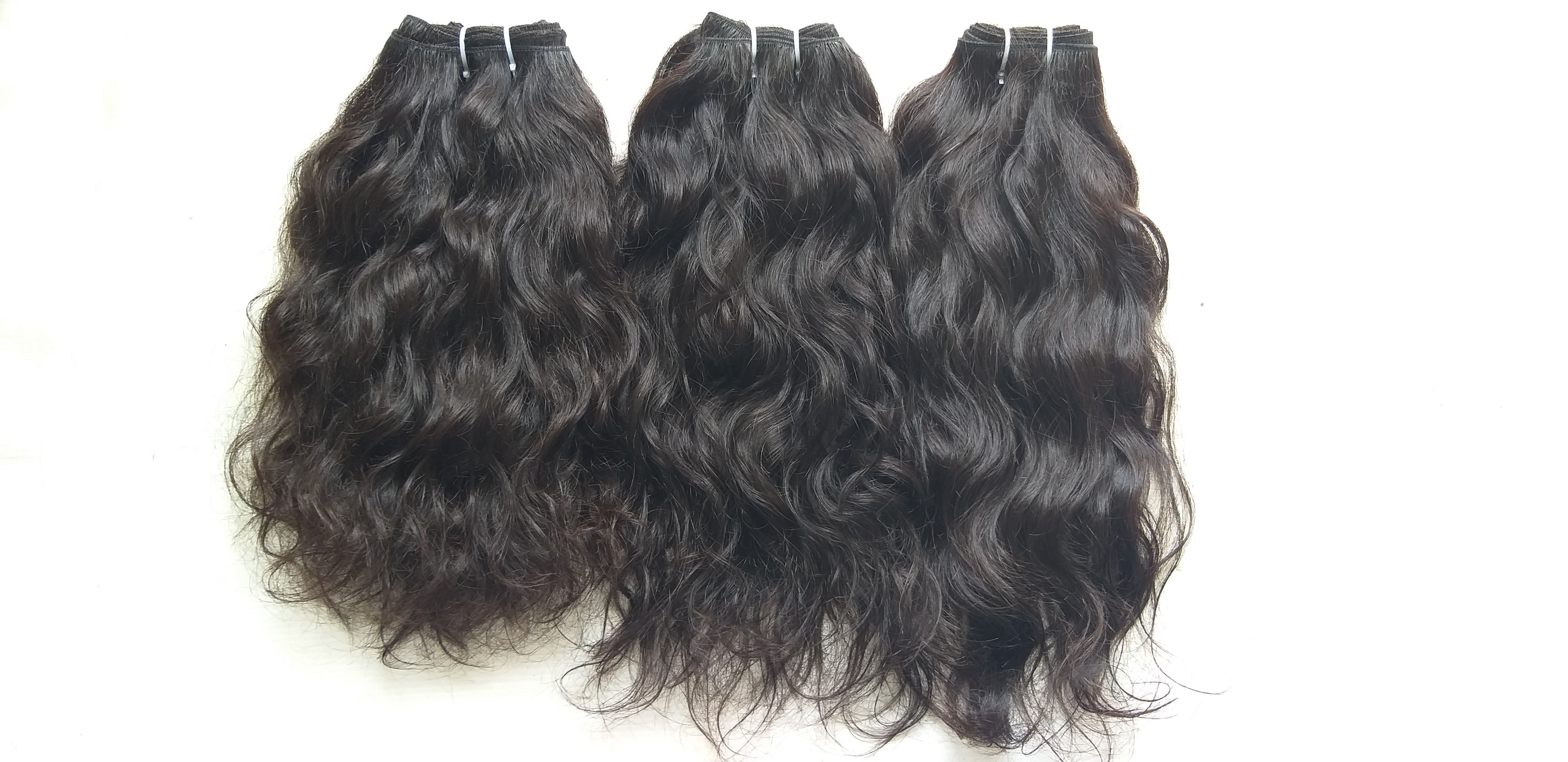 Natural Black Indian Remy Wavy Human Hair