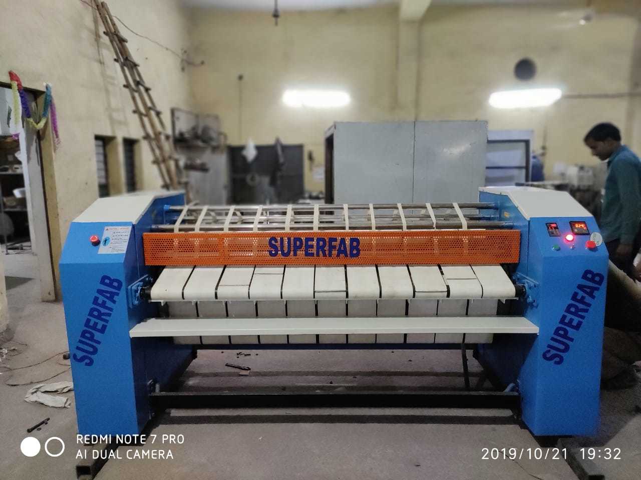 Flat Work Drier Ironer - Color: Blue & White