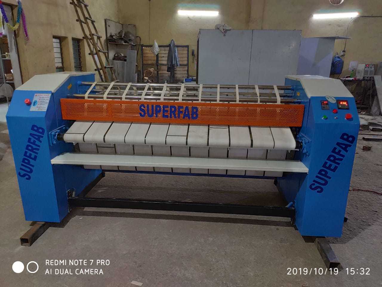 Flat Work Drier Ironer - Color: Blue & White