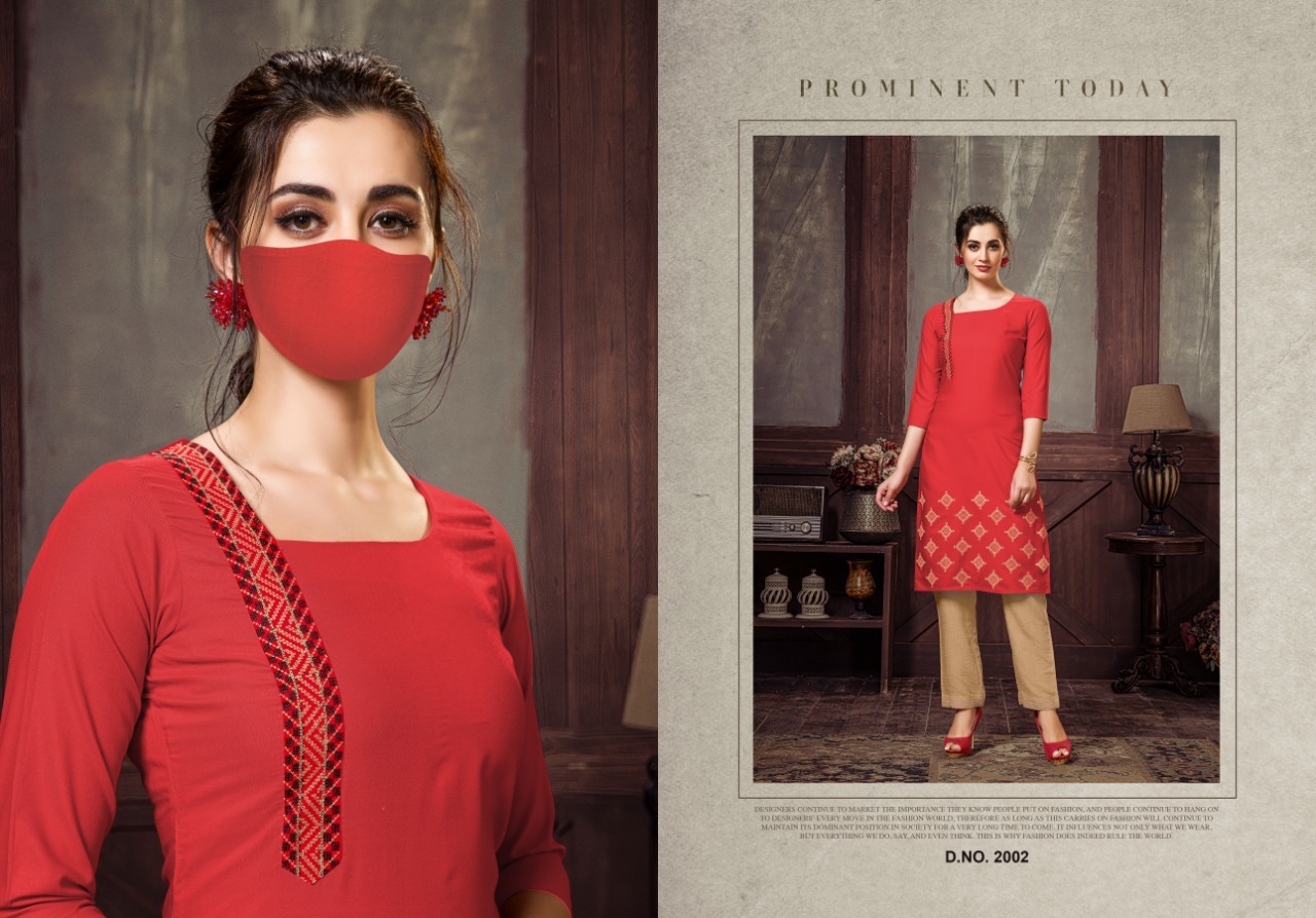 Chingari Vol-2 Cotton Kurti - Heavy Soft Cotton Slub, Sizes L-xxl | Embroidered Print, 3/4 Sleeve, Washable, Ideal For All Seasons