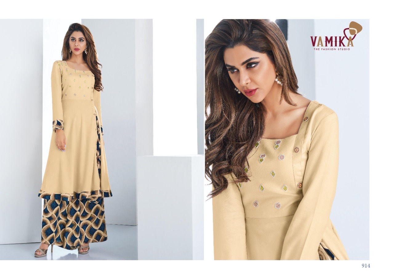 Plazo Vol 3 Rayon Kurti - Color: As Per Catalog
