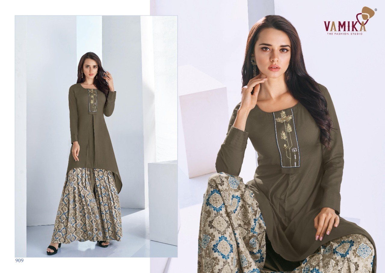 Plazo Vol 3 Rayon Kurti - Color: As Per Catalog