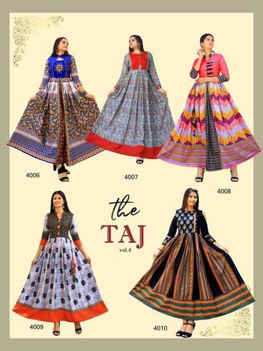 Taj Vol-4 Cotton Kurti Set - Color: As Per Catalog