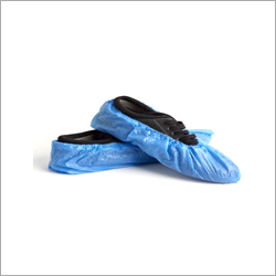 PE Shoe Cover - Polyethylene, Elastic Closure, Blue Color | Injection Molded, Protective Shoe Care Accessory