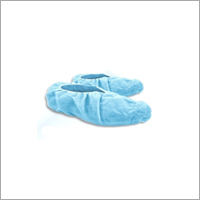 Non Woven Shoe Cover - Non-Woven Fabric, Elastic Closure, Blue Color | Machine Made, Durable Shoe Care Accessory