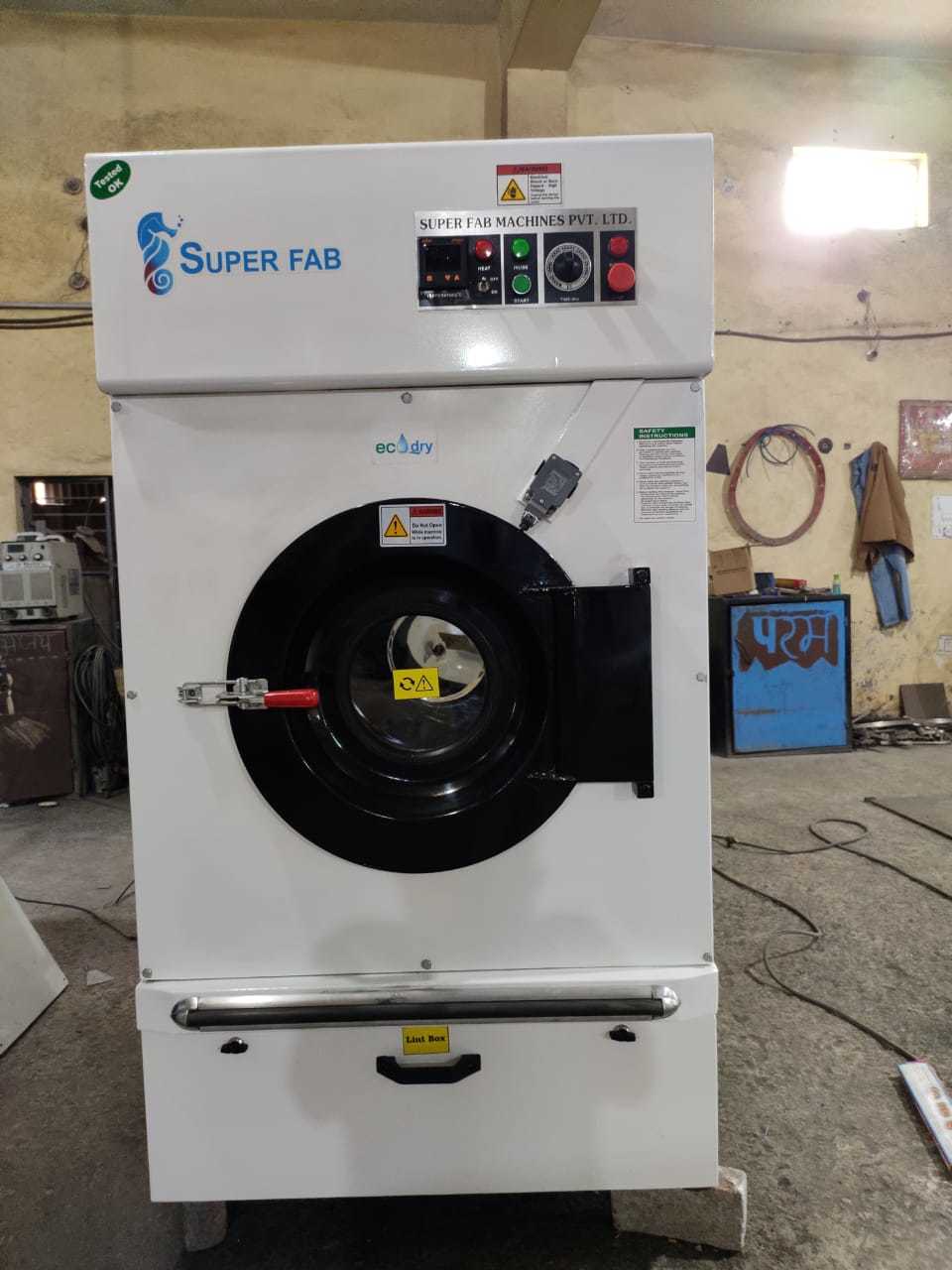 Drying Tumbler - 240kg Capacity, Stainless Steel Basket, White Finish | Electric & Steam Heating, Customized Dimensions, 440v Power, Industrial Use