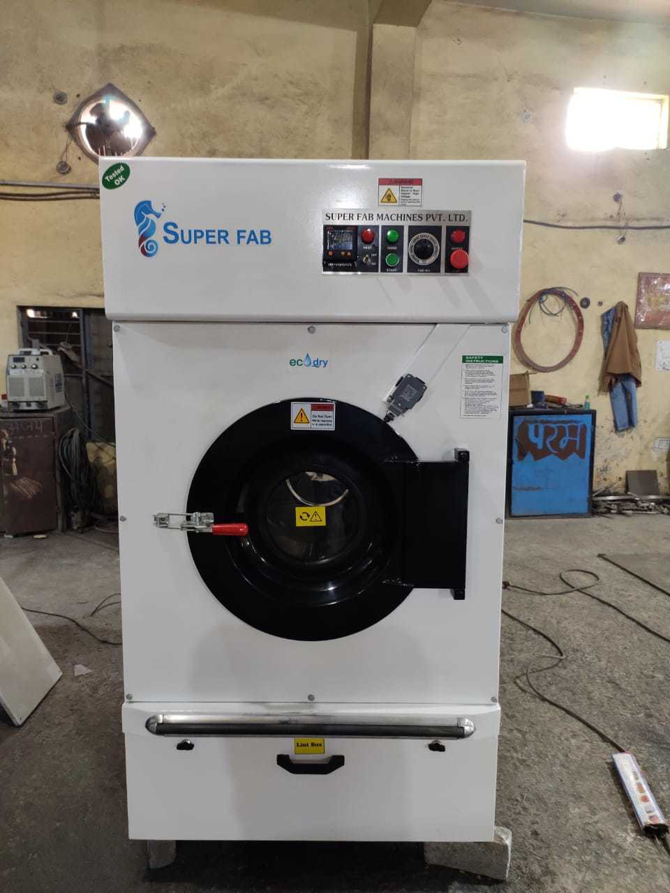 Drying Tumbler - 240kg Capacity, Stainless Steel Basket, White Finish | Electric & Steam Heating, Customized Dimensions, 440v Power, Industrial Use