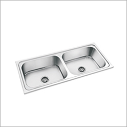 Ss Double Bowl Kitchen Sink Size: 508 Mm X 406 Mm