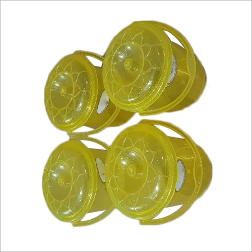 Plastic Bathroom Bucket - Rigid Plastic Material, Yellow Color | Durable Design Ideal For Everyday Use