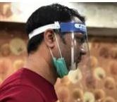 Medical Face Shield - 1mm Thick Acrylic, Reusable & Adjustable Foam Supported Unisex Design