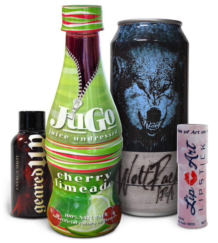 Printed Shrink Sleeves - Cast Pvc/pet Material, Custom Size, Full-color Printing | 360-degree Display, Tamper-evident Feature, Enhanced Aesthetic Appeal